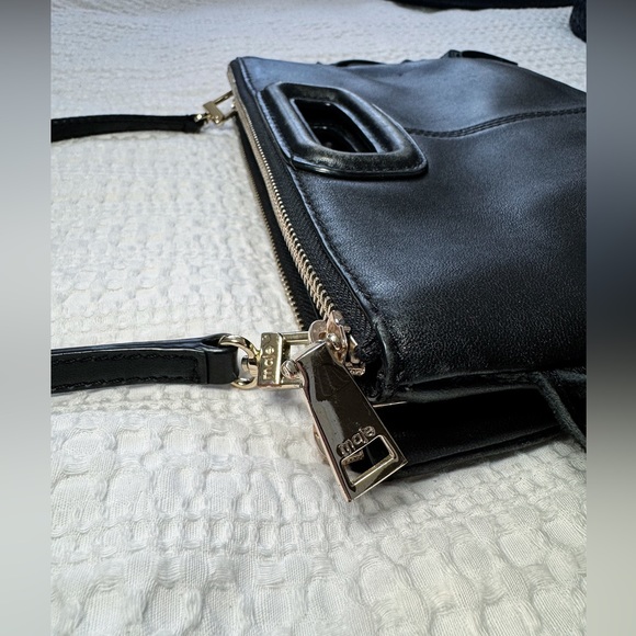 MAJE - M Duo Black Leather Crossbody / Clutch - Picture 5 of 15